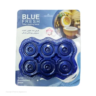 قرص ضدعفونی کننده توالت فرنگی مدل blue fresh بسته 6 عددی